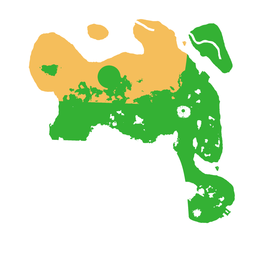 Biome Rust Map: Procedural Map, Size: 3000, Seed: 54657576