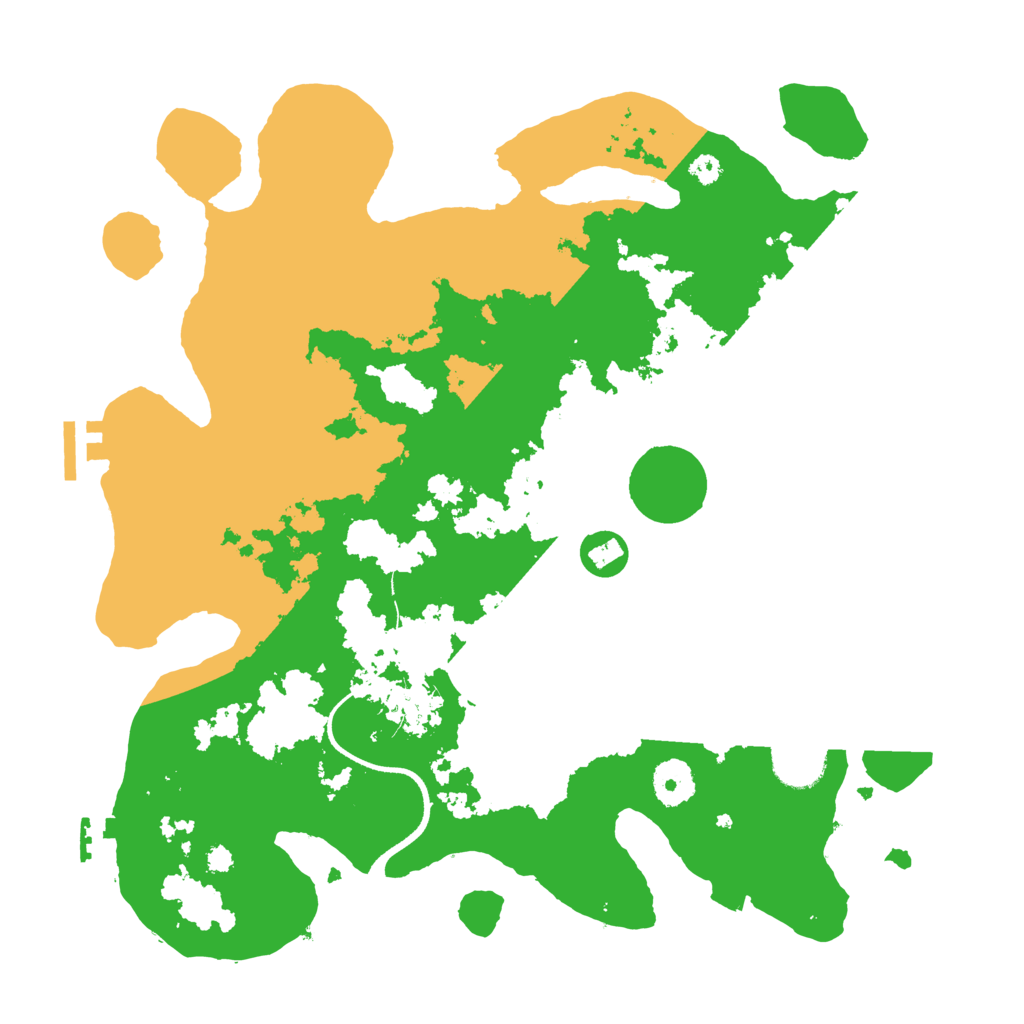 Biome Rust Map: Procedural Map, Size: 3500, Seed: 656134552