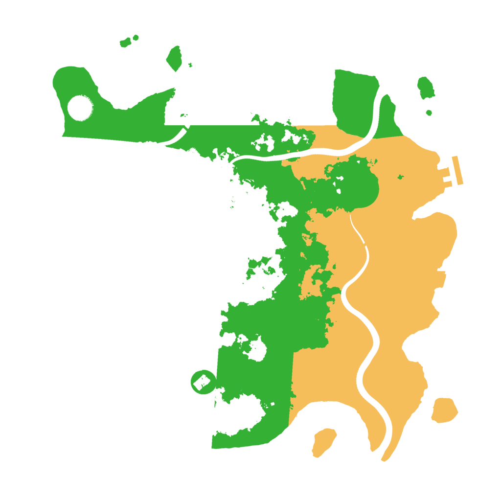 Biome Rust Map: Procedural Map, Size: 3500, Seed: 1329550526