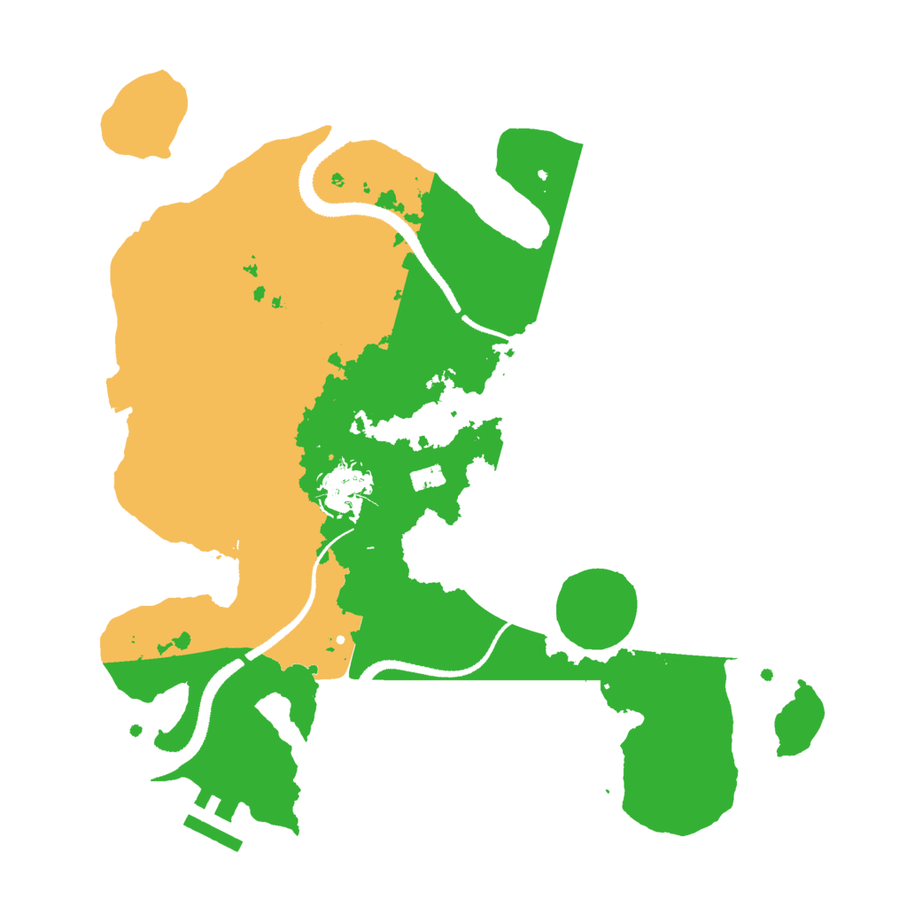 Biome Rust Map: Procedural Map, Size: 3000, Seed: 1362267736