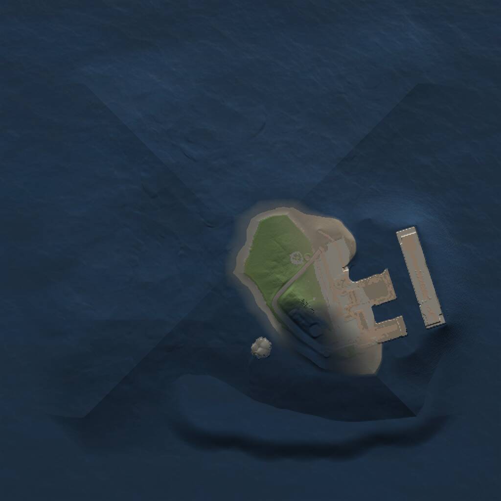 Rust Map: Procedural Map, Size: 1000, Seed: 1646899153, 2 Monuments