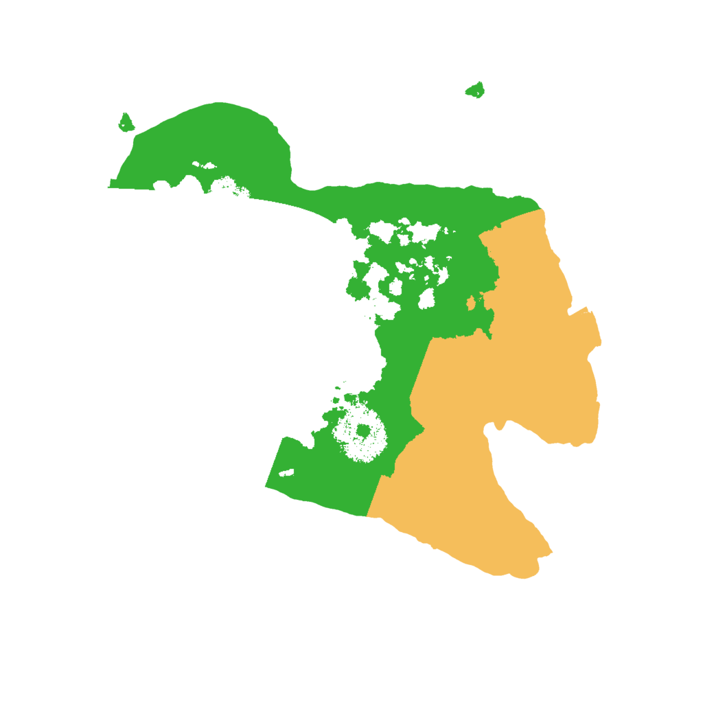 Biome Rust Map: Procedural Map, Size: 2000, Seed: 70133438