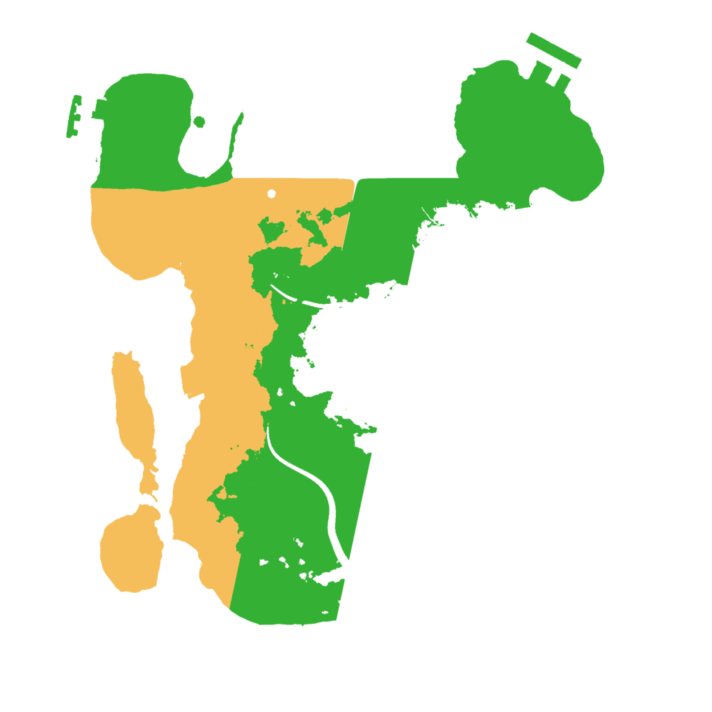 Biome Rust Map: Procedural Map, Size: 2500, Seed: 172222396