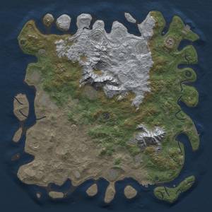 Thumbnail Rust Map: Procedural Map, Size: 5000, Seed: 1915775770, 19 Monuments