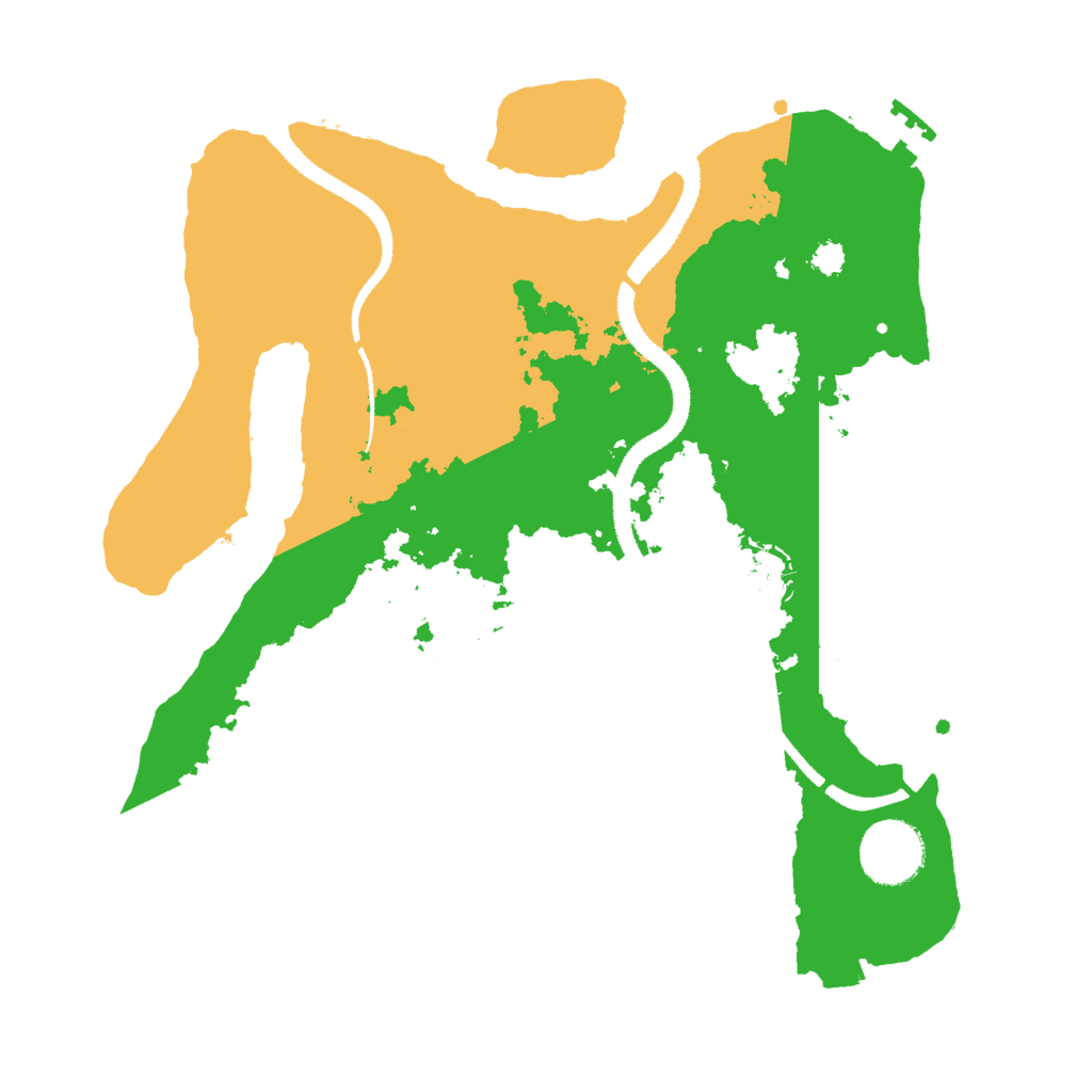 Biome Rust Map: Procedural Map, Size: 3000, Seed: 15347214