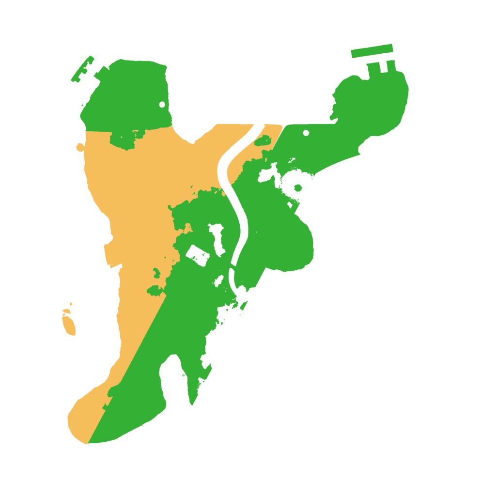 Biome Rust Map: Procedural Map, Size: 2400, Seed: 469256667