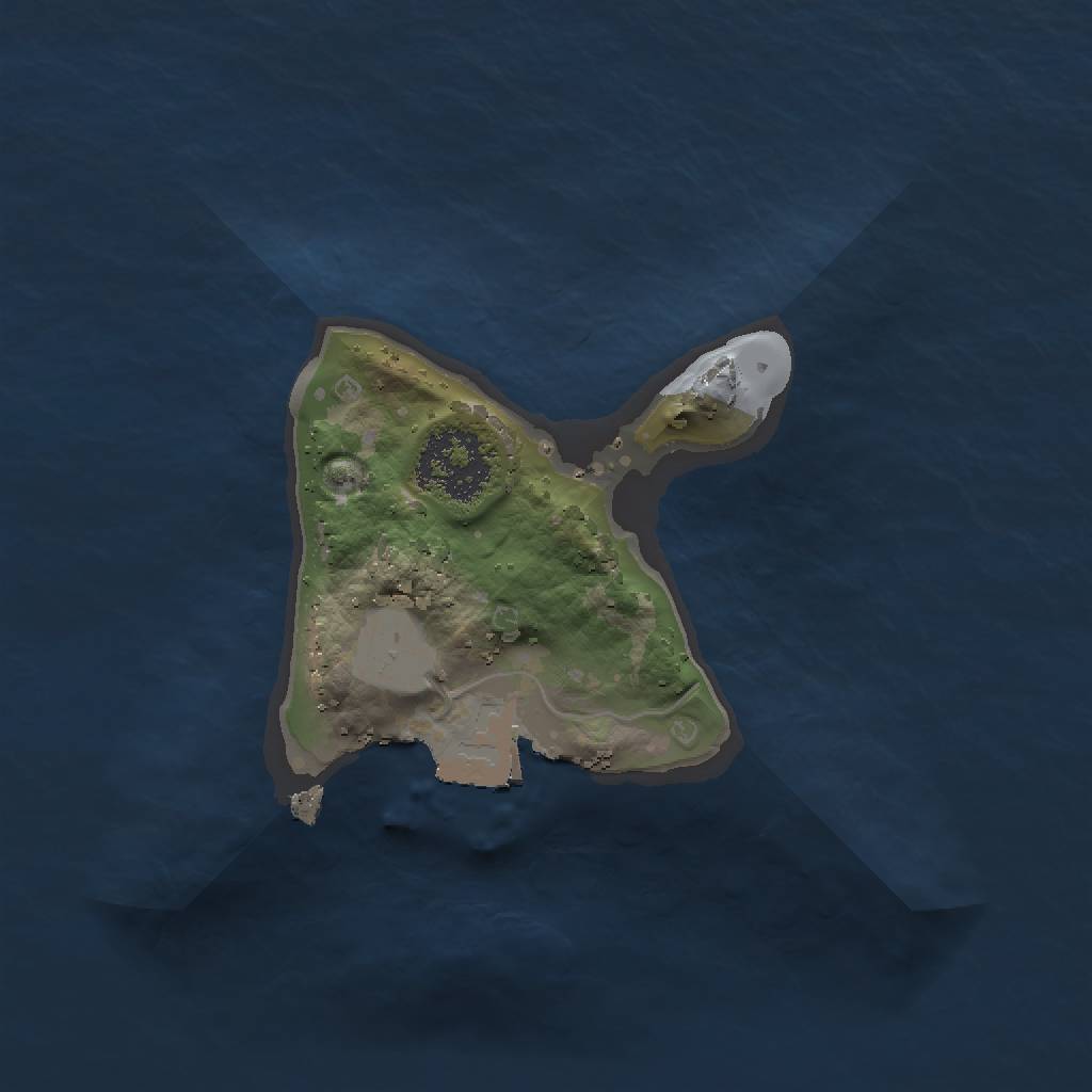 Rust Map: Procedural Map, Size: 1500, Seed: 7000, 3 Monuments