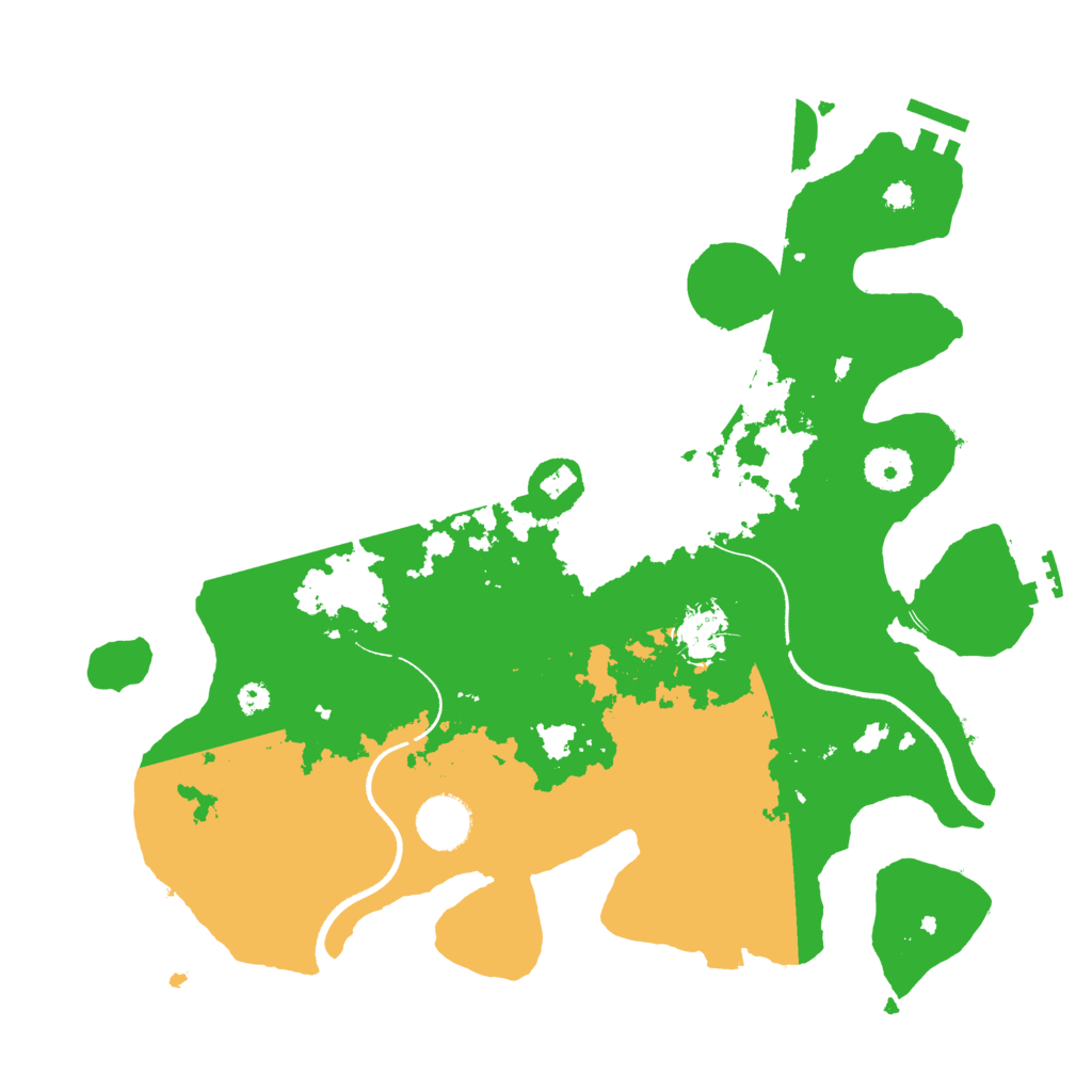 Biome Rust Map: Procedural Map, Size: 3500, Seed: 56357412