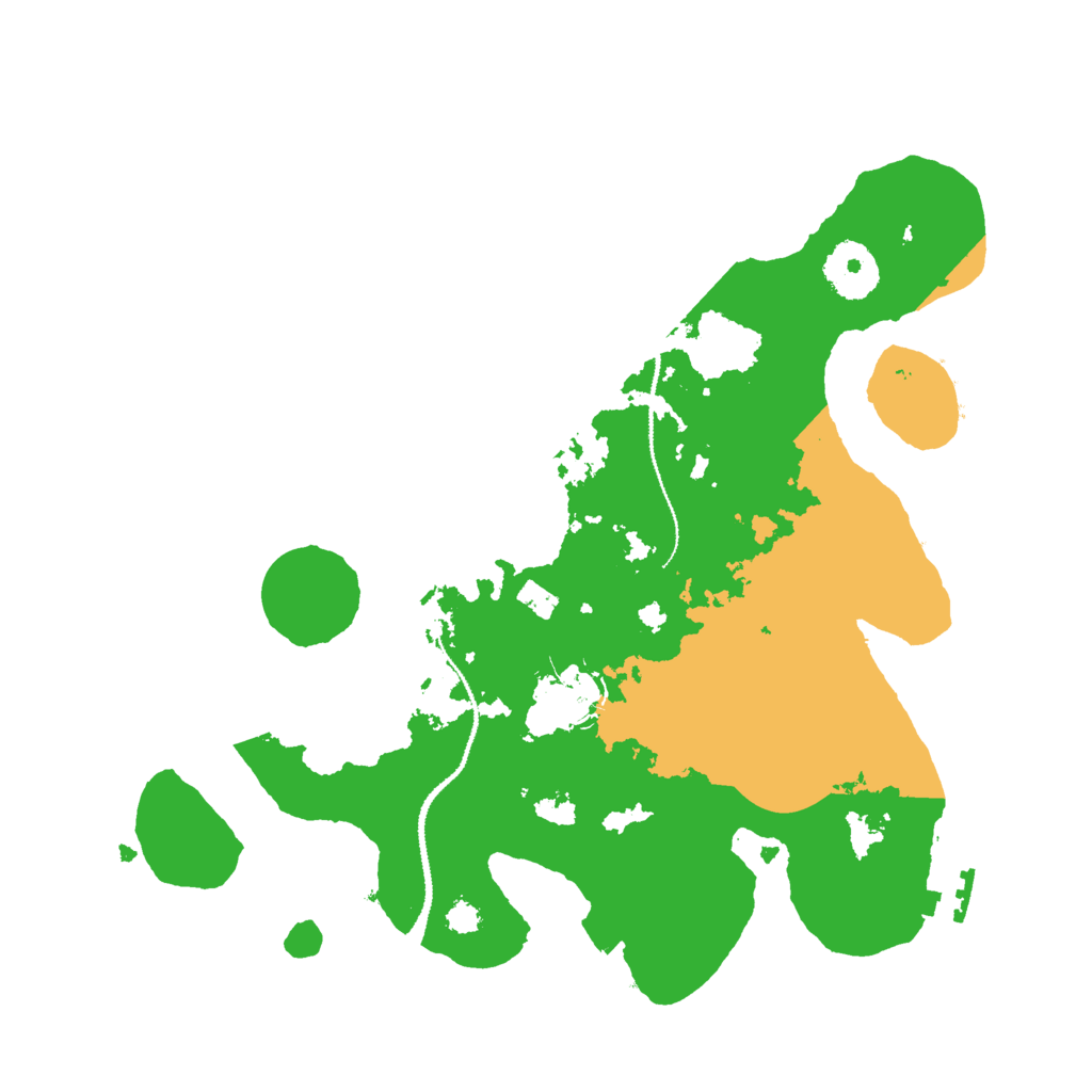 Biome Rust Map: Procedural Map, Size: 3000, Seed: 539896549