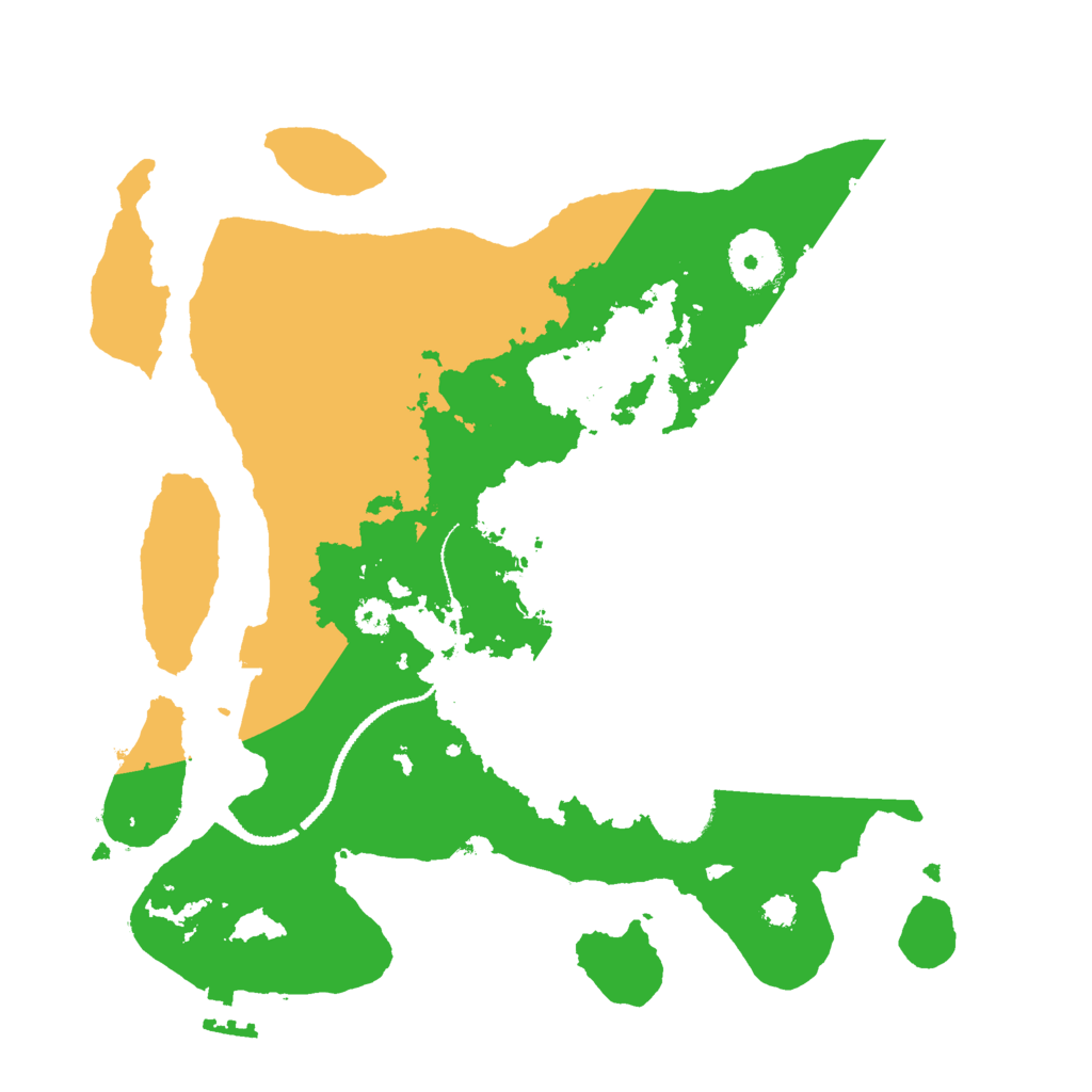 Biome Rust Map: Procedural Map, Size: 3000, Seed: 554893012