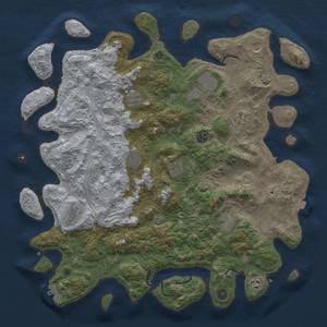 Thumbnail Rust Map: Procedural Map, Size: 4500, Seed: 927009173, 19 Monuments