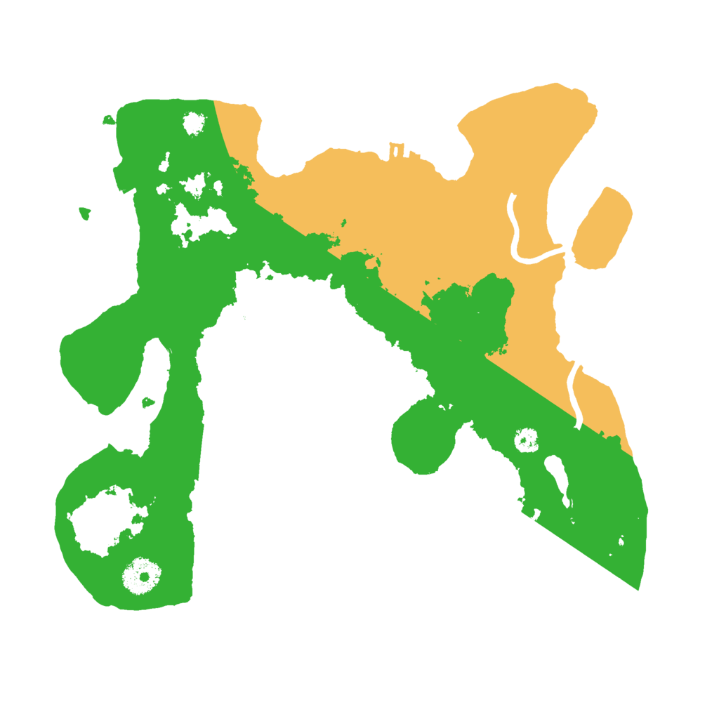 Biome Rust Map: Procedural Map, Size: 3000, Seed: 880901415