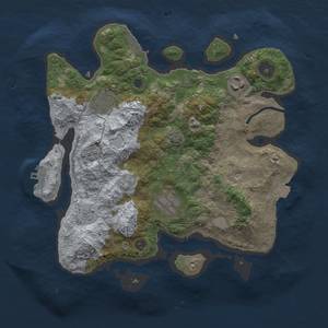 Thumbnail Rust Map: Procedural Map, Size: 3000, Seed: 500879122, 12 Monuments