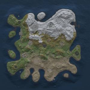 Thumbnail Rust Map: Procedural Map, Size: 3300, Seed: 792433561, 13 Monuments