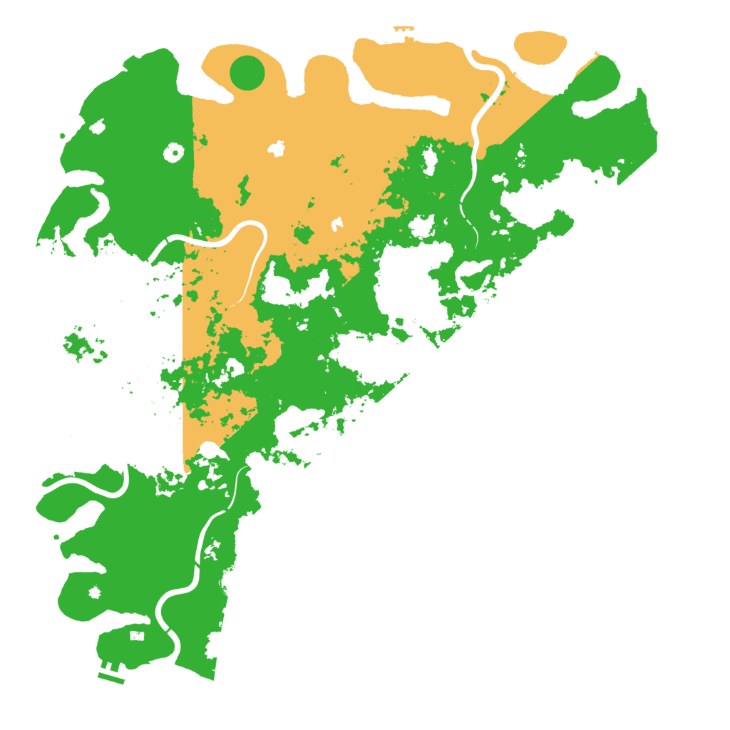 Biome Rust Map: Procedural Map, Size: 5500, Seed: 6819
