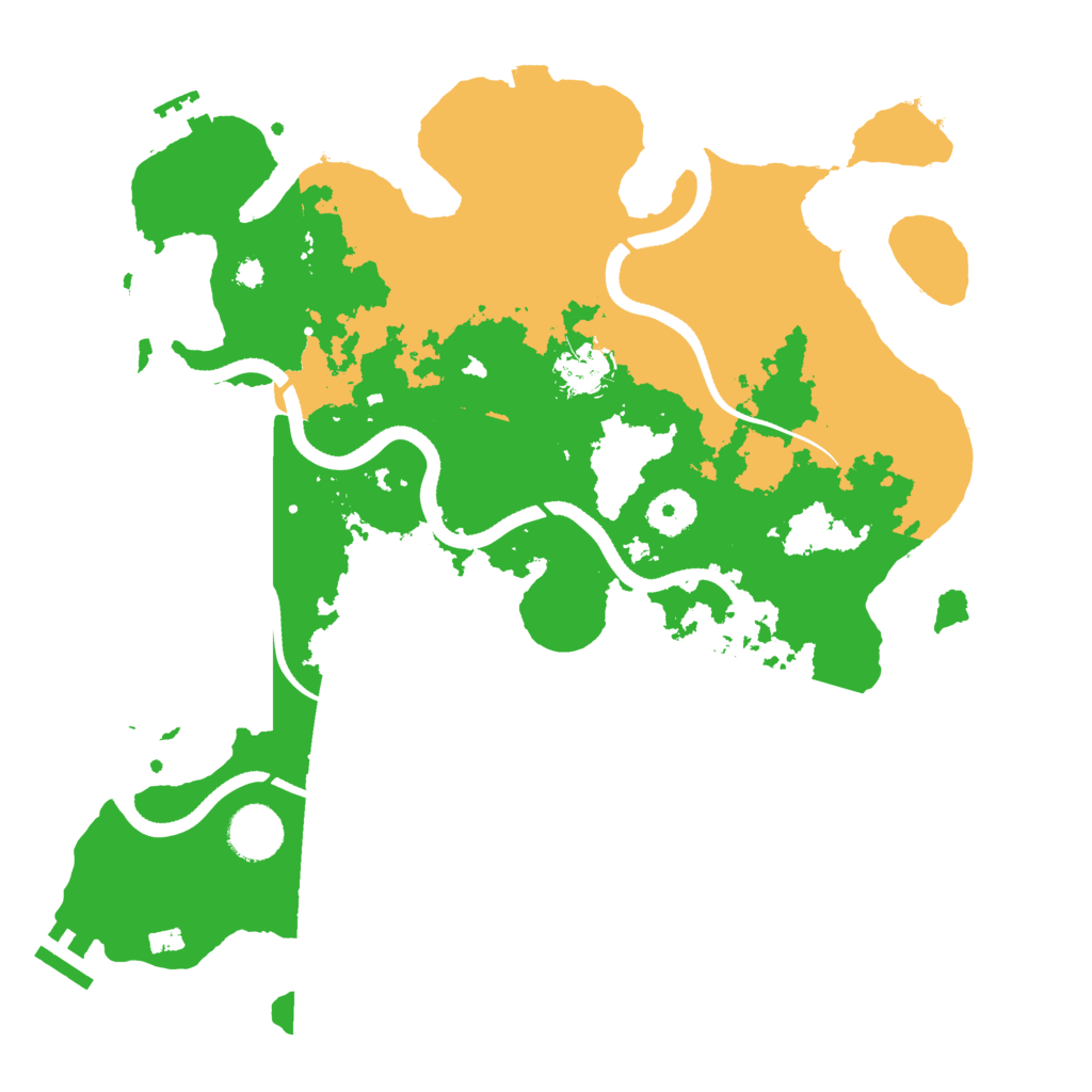 Biome Rust Map: Procedural Map, Size: 3500, Seed: 3622018