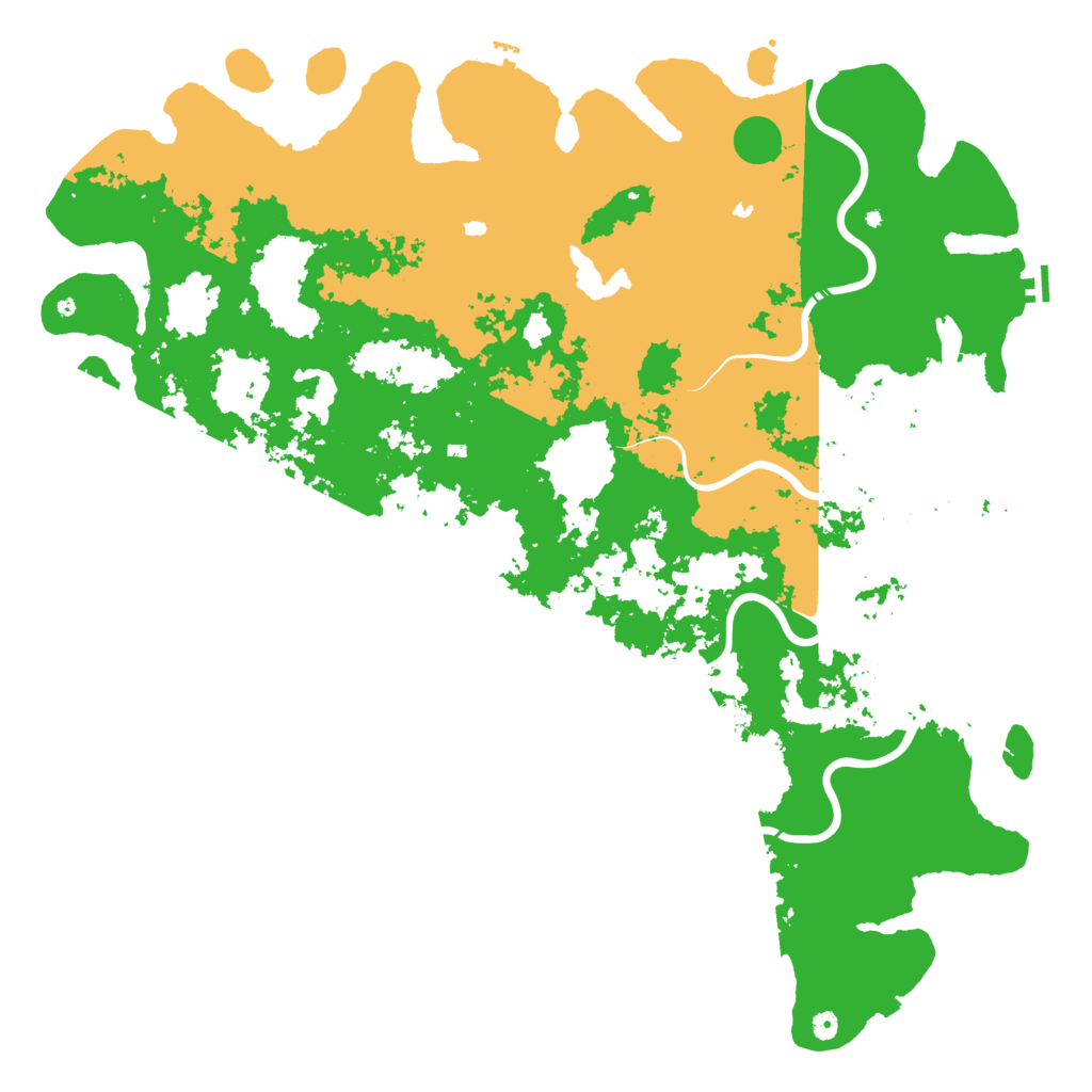 Biome Rust Map: Procedural Map, Size: 6000, Seed: 84768344
