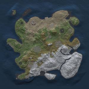 Thumbnail Rust Map: Procedural Map, Size: 3000, Seed: 898989, 12 Monuments