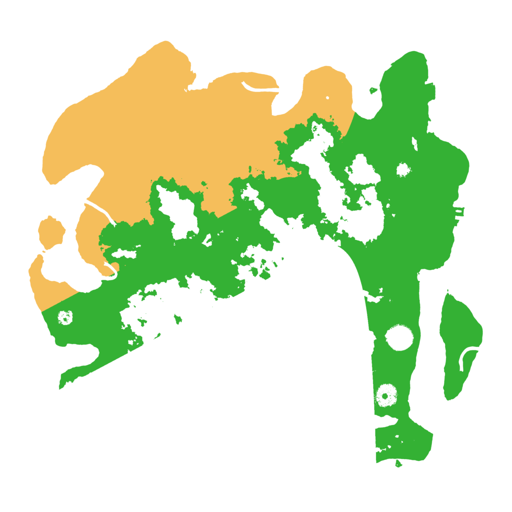 Biome Rust Map: Procedural Map, Size: 3500, Seed: 2670117