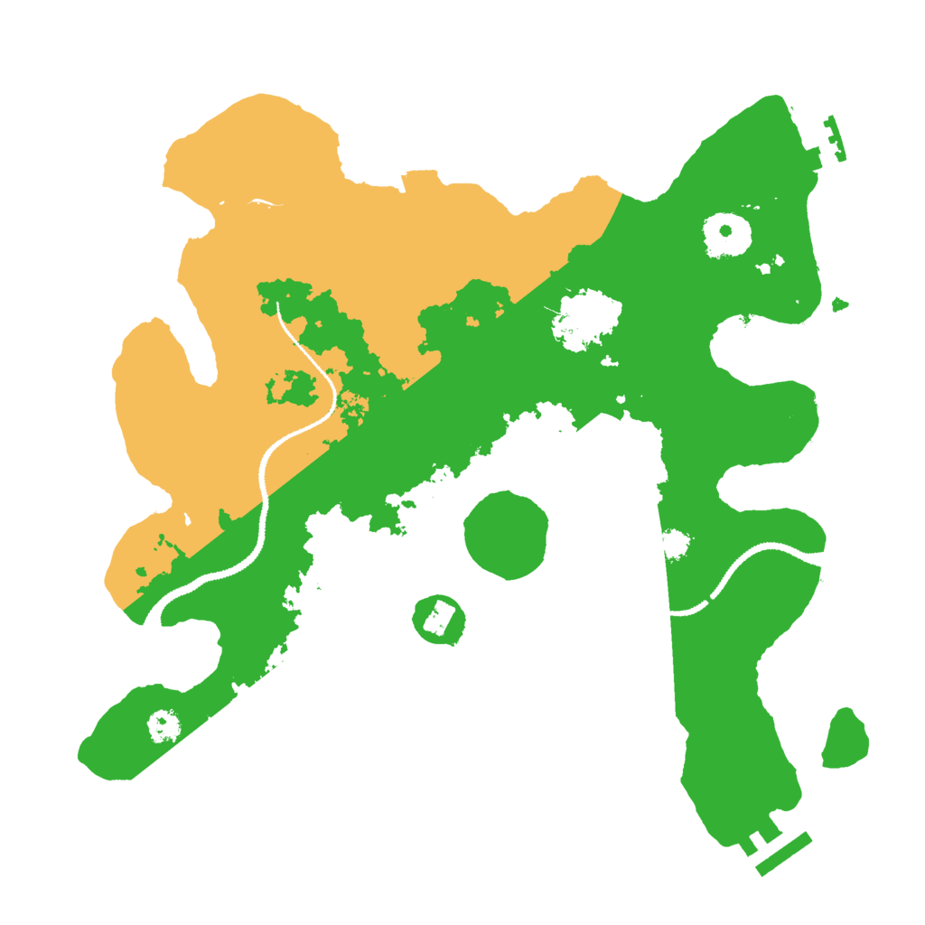 Biome Rust Map: Procedural Map, Size: 3000, Seed: 272732