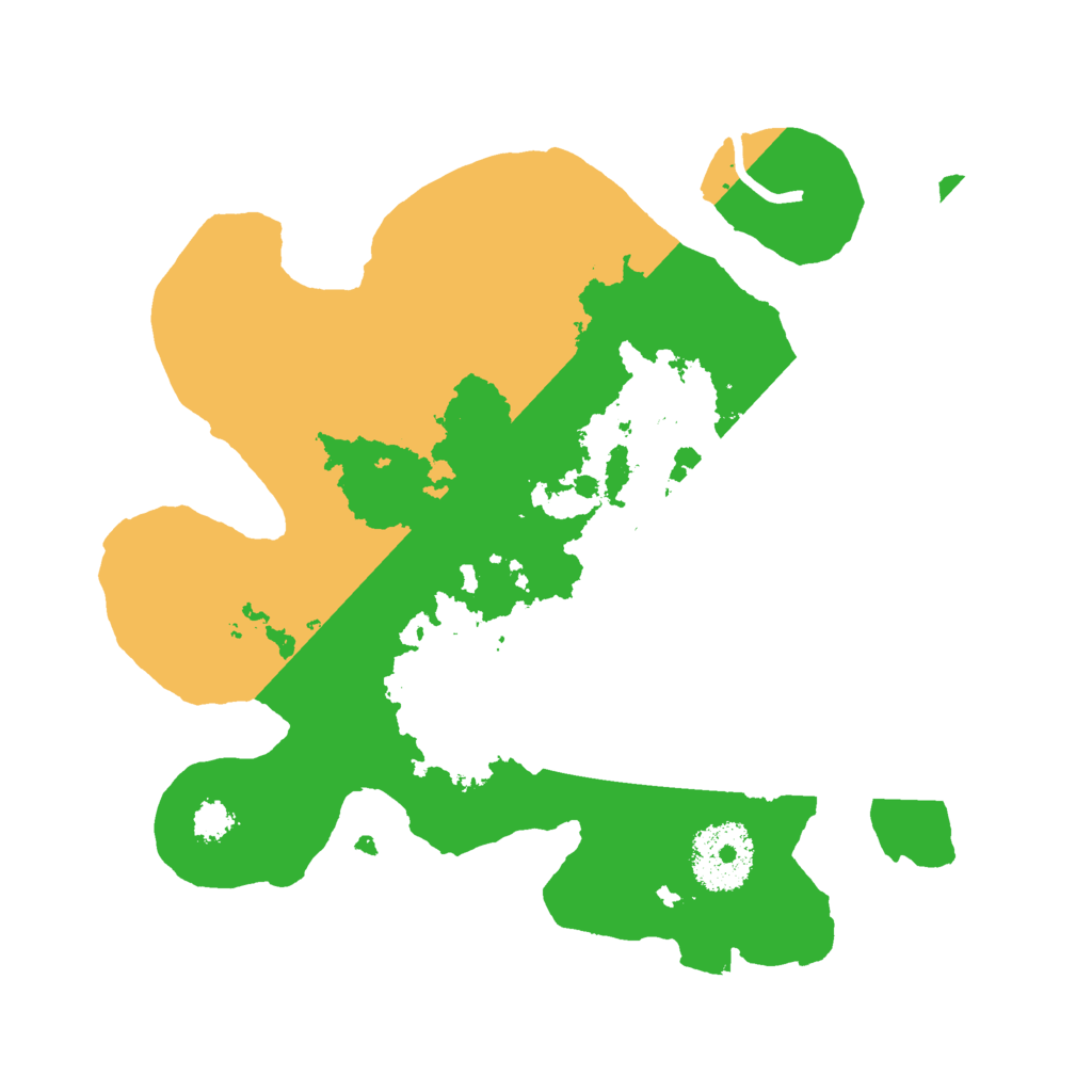 Biome Rust Map: Procedural Map, Size: 2500, Seed: 2025956334