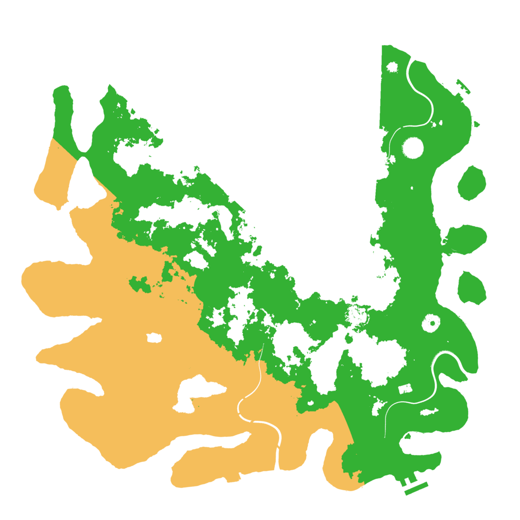 Biome Rust Map: Procedural Map, Size: 4300, Seed: 83227318