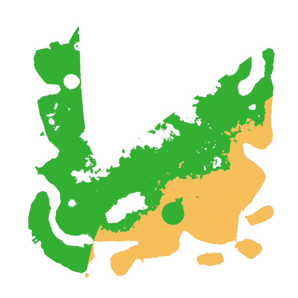 Biome Rust Map: Procedural Map, Size: 3500, Seed: 98217988