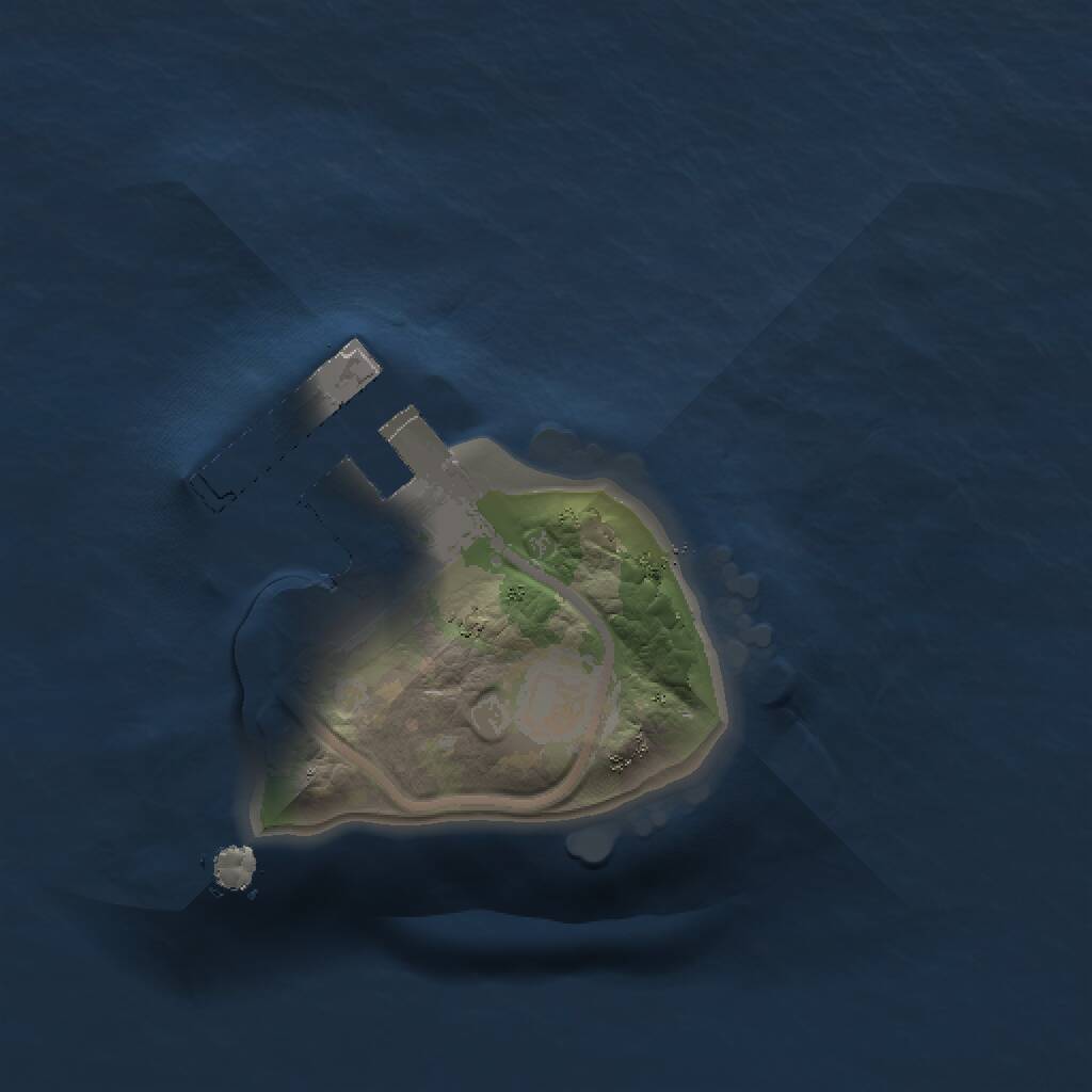 Rust Map: Procedural Map, Size: 1000, Seed: 180199845, 2 Monuments