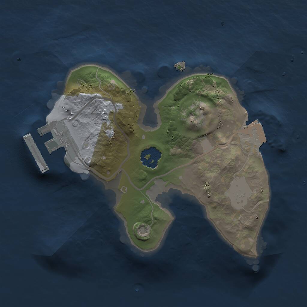 Rust Map: Procedural Map, Size: 1500, Seed: 765290722, 2 Monuments