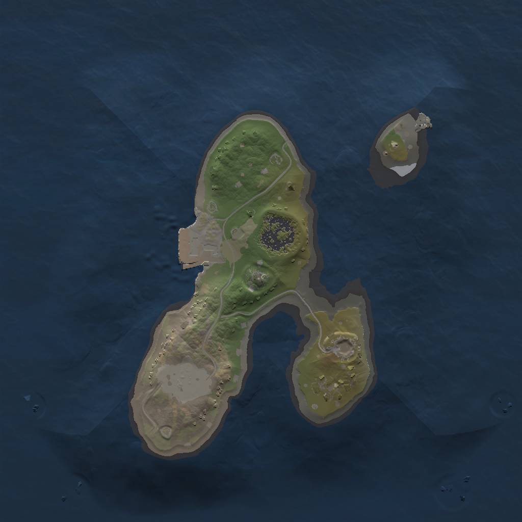 Rust Map: Procedural Map, Size: 1500, Seed: 1542690078, 3 Monuments