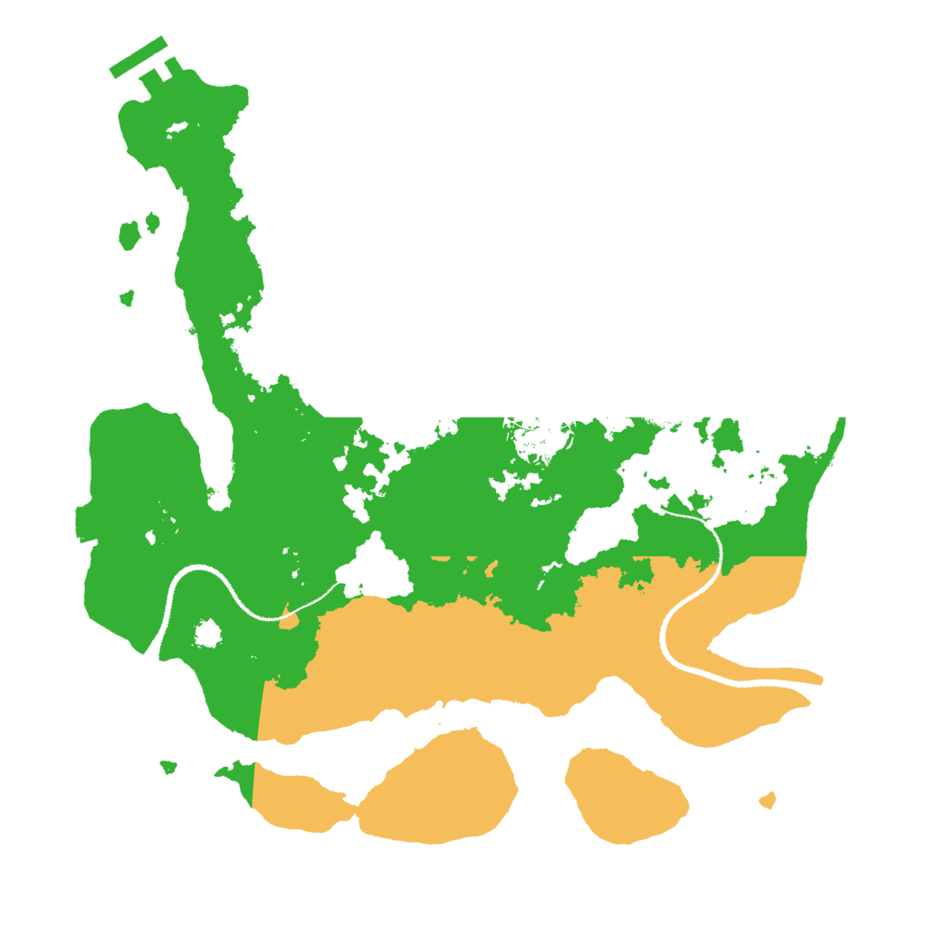Biome Rust Map: Procedural Map, Size: 3000, Seed: 16724