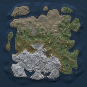 Thumbnail Rust Map: Procedural Map, Size: 3750, Seed: 9431982, 16 Monuments