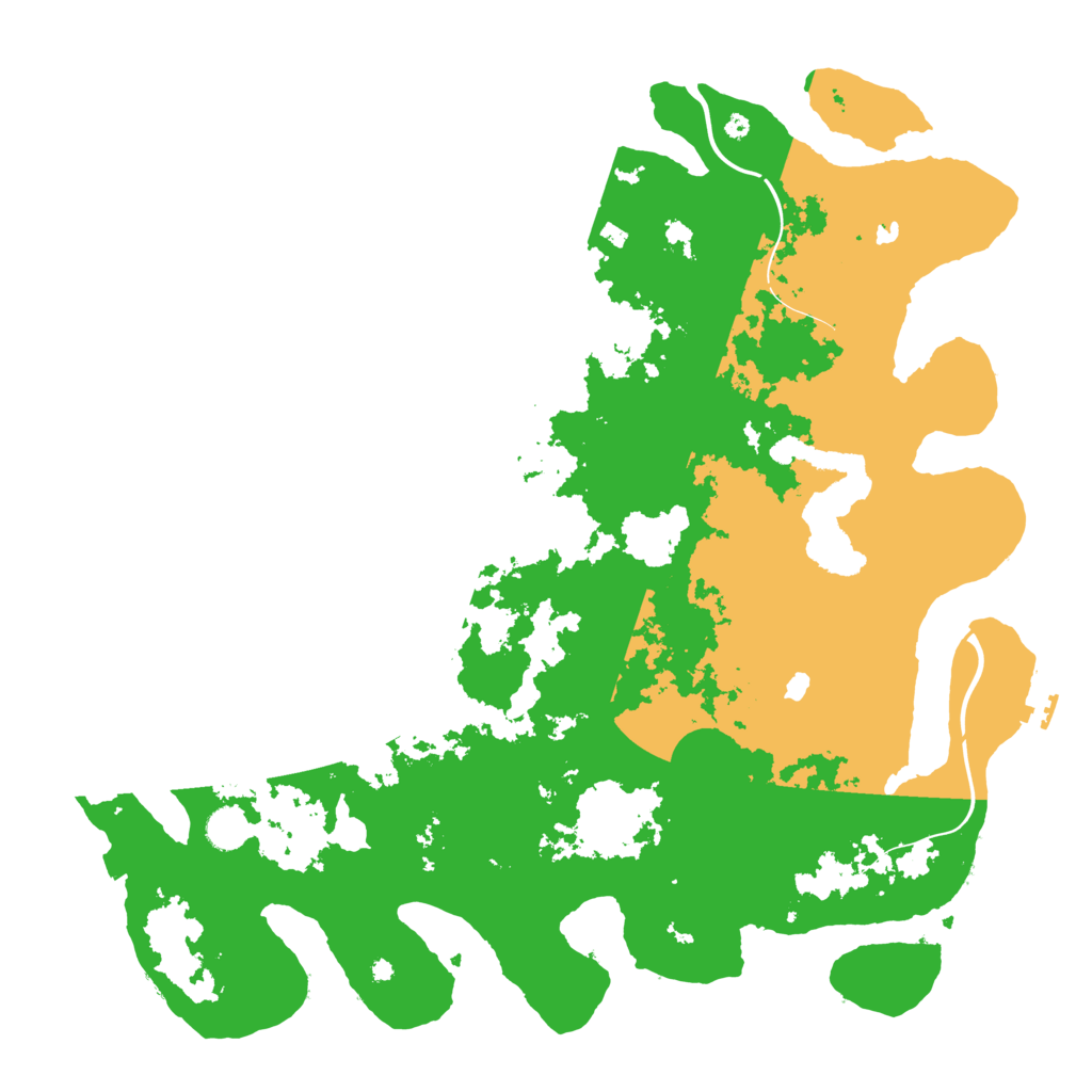 Biome Rust Map: Procedural Map, Size: 4500, Seed: 245780483