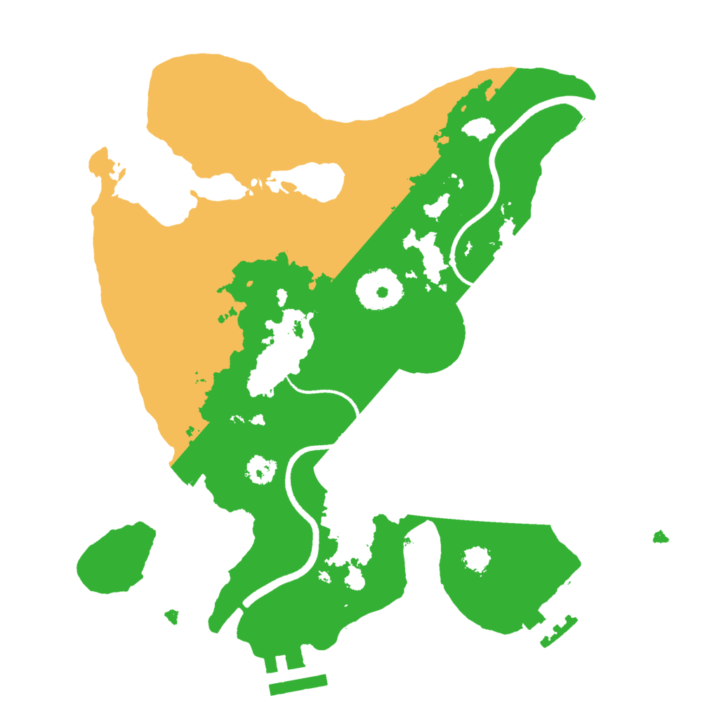 Biome Rust Map: Procedural Map, Size: 2500, Seed: 1632852711