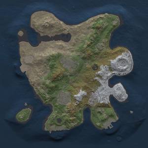 Thumbnail Rust Map: Procedural Map, Size: 2500, Seed: 1632852711, 10 Monuments