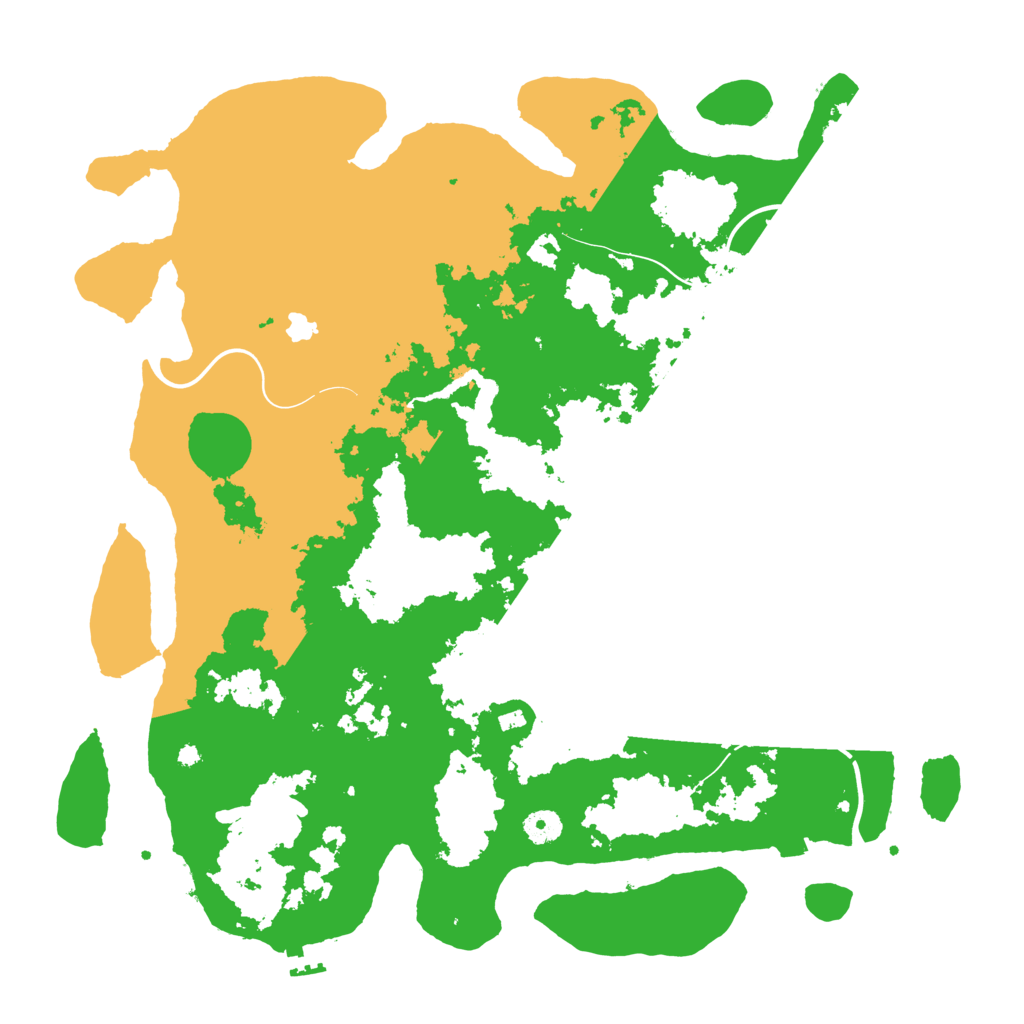 Biome Rust Map: Procedural Map, Size: 4300, Seed: 664363916
