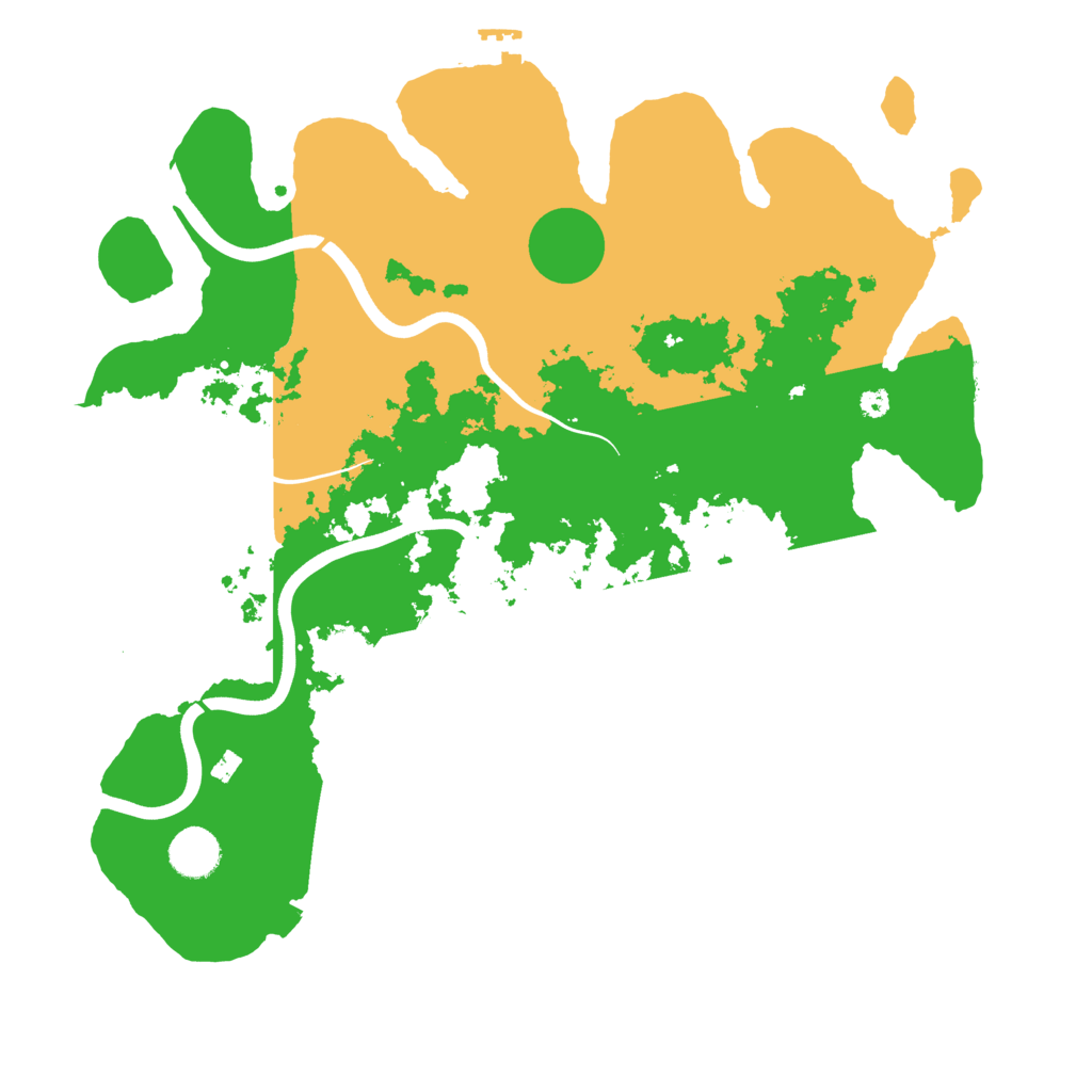 Biome Rust Map: Procedural Map, Size: 3800, Seed: 128856155
