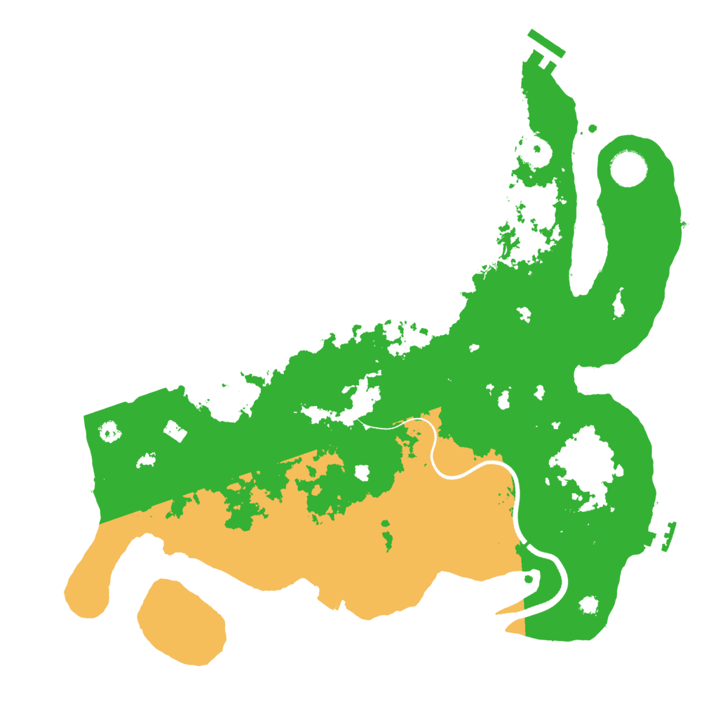 Biome Rust Map: Procedural Map, Size: 3500, Seed: 79533