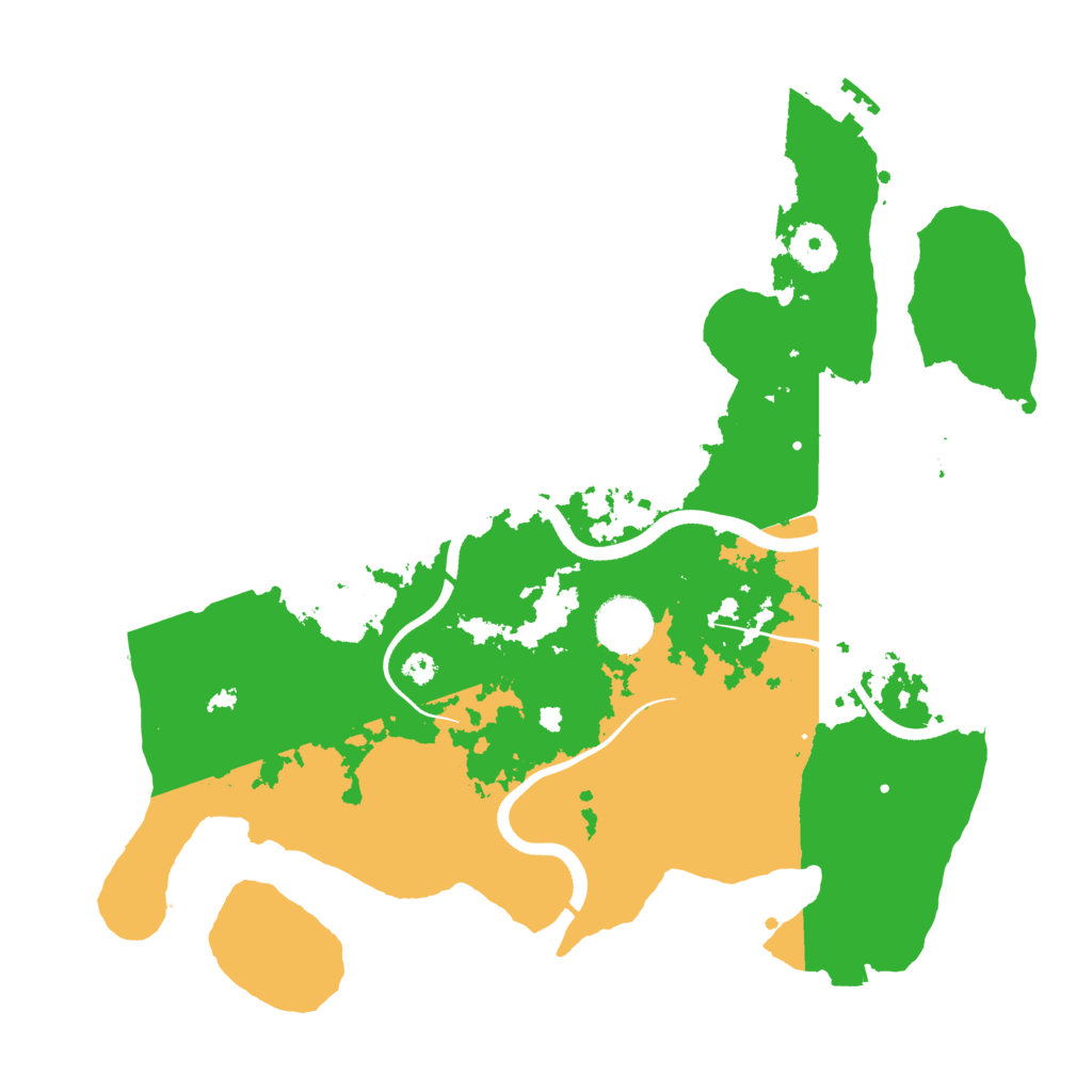 Biome Rust Map: Procedural Map, Size: 3500, Seed: 79533