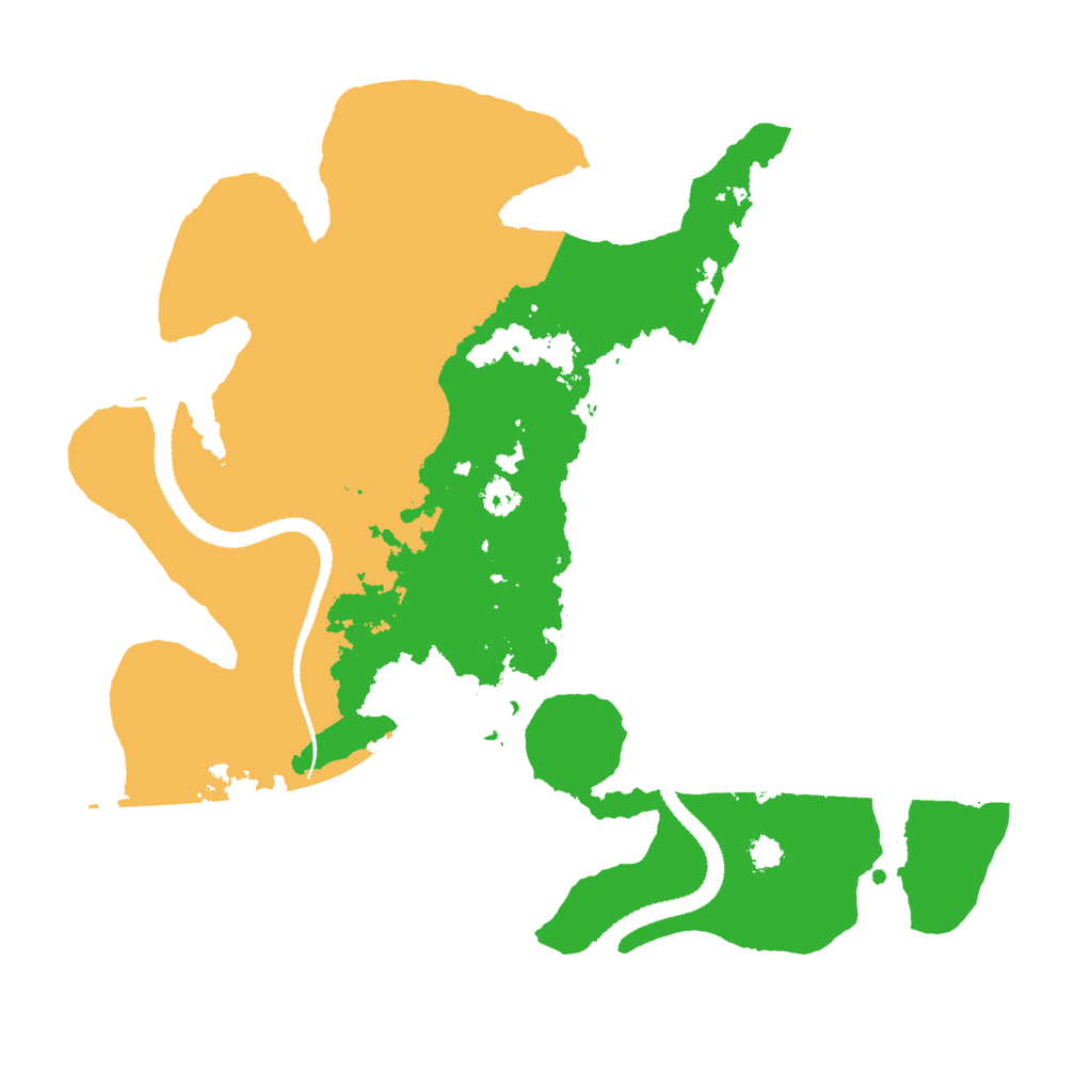 Biome Rust Map: Procedural Map, Size: 3000, Seed: 32058777