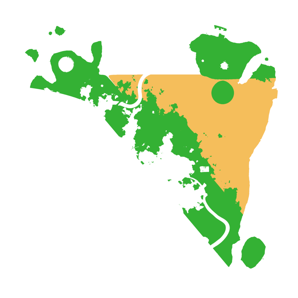 Biome Rust Map: Procedural Map, Size: 3500, Seed: 345480
