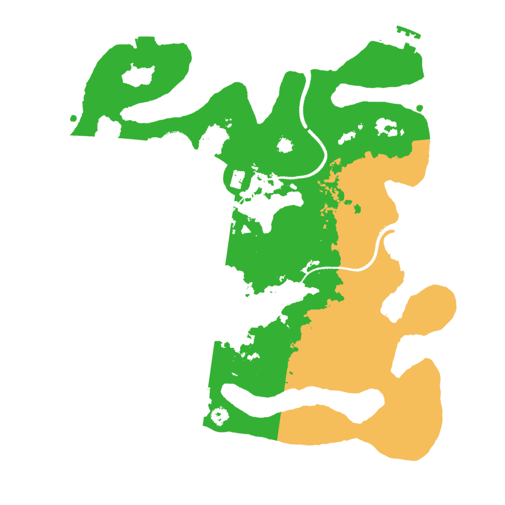 Biome Rust Map: Procedural Map, Size: 3000, Seed: 5757
