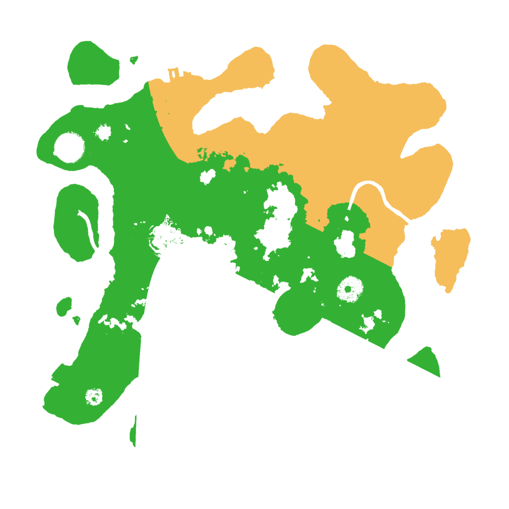 Biome Rust Map: Procedural Map, Size: 3000, Seed: 46932
