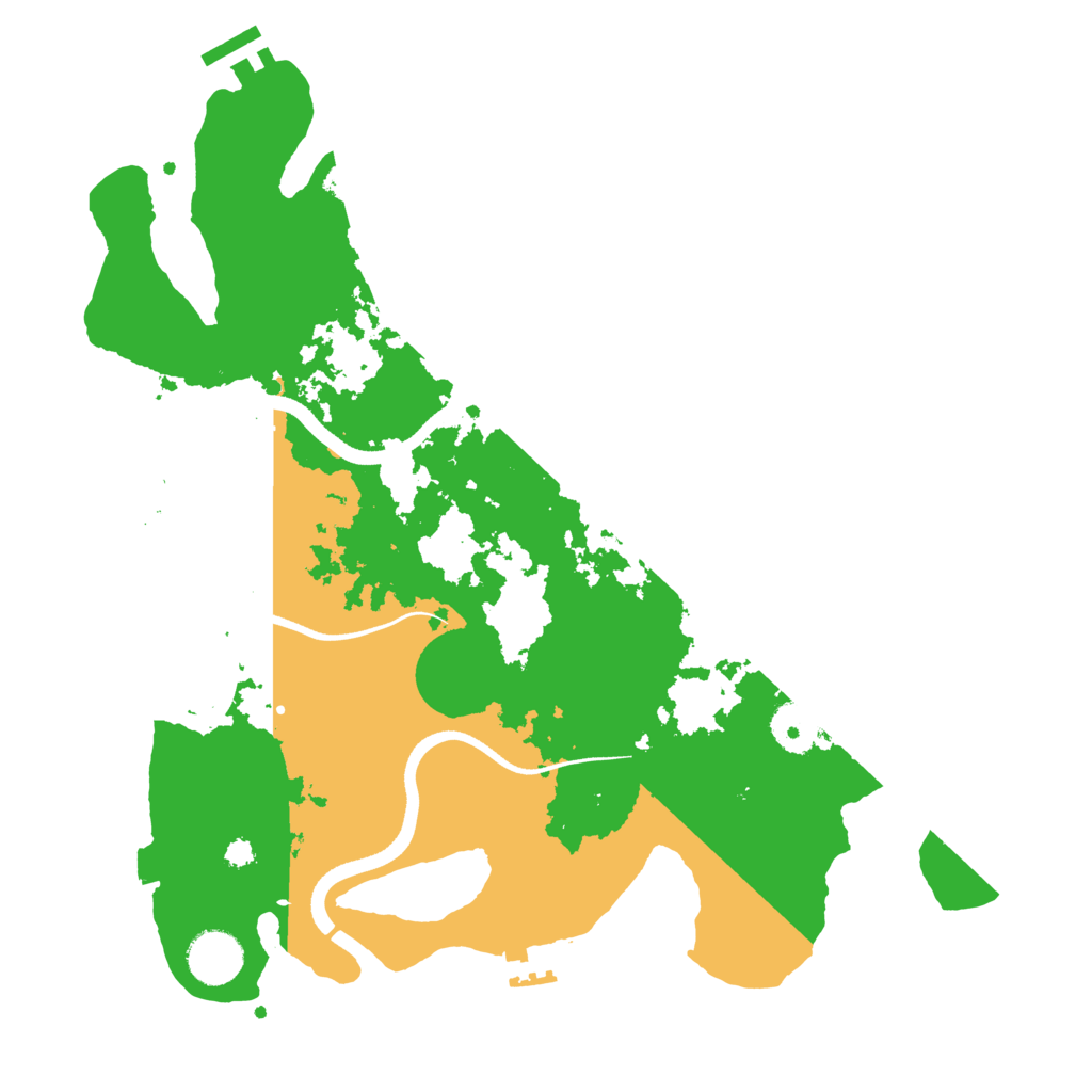 Biome Rust Map: Procedural Map, Size: 3500, Seed: 6734508