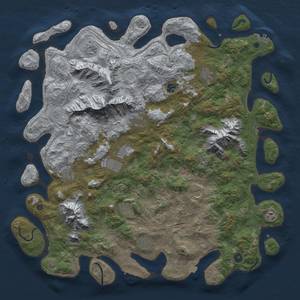 Thumbnail Rust Map: Procedural Map, Size: 5000, Seed: 1253783549, 19 Monuments