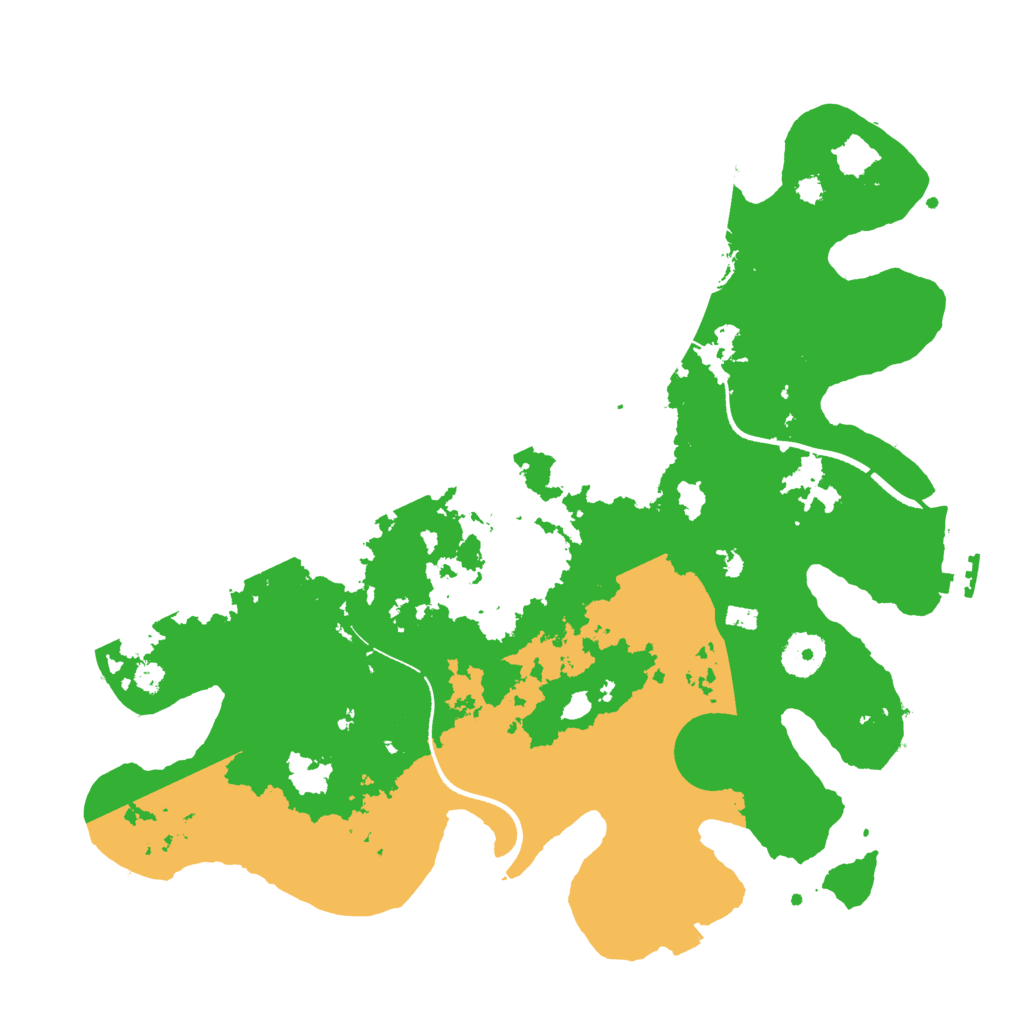 Biome Rust Map: Procedural Map, Size: 3500, Seed: 416137989