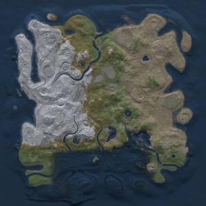 Thumbnail Rust Map: Procedural Map, Size: 4250, Seed: 171664, 16 Monuments