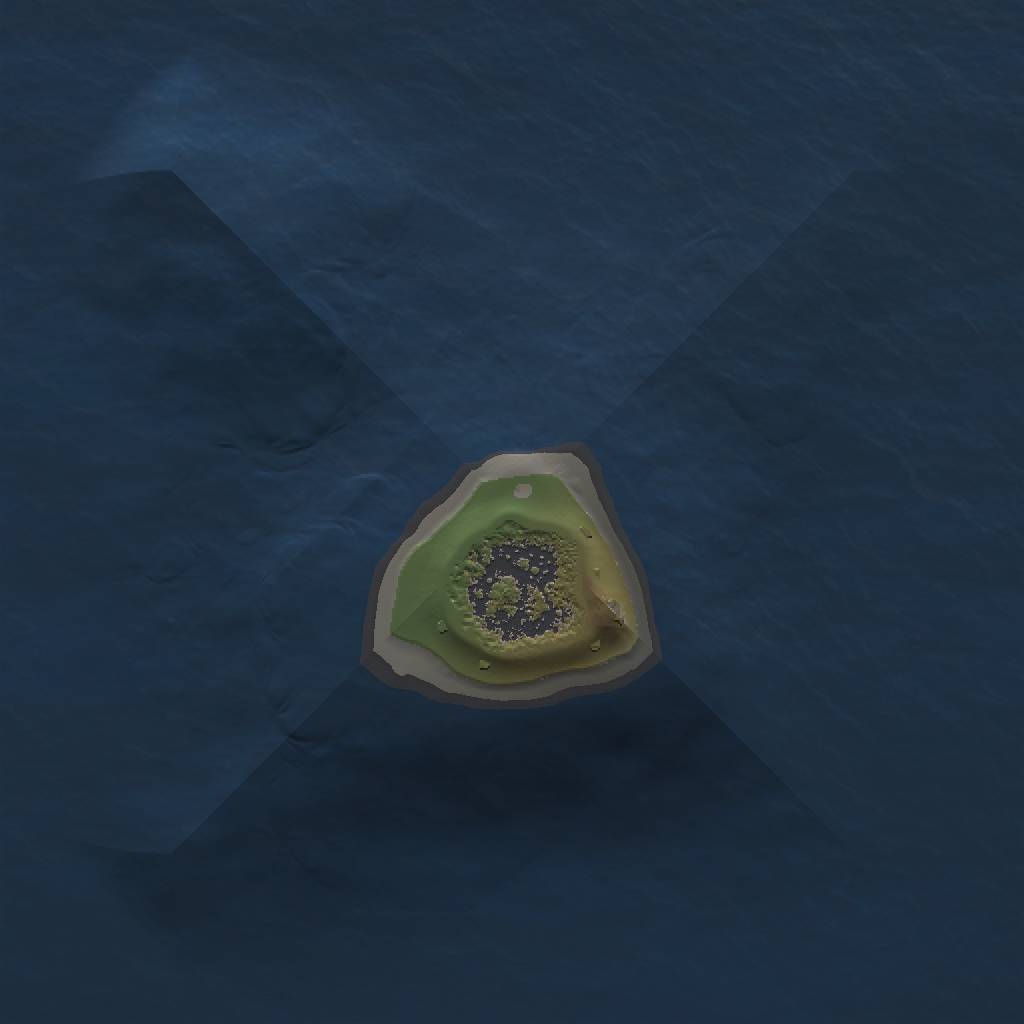 Rust Map: Procedural Map, Size: 1000, Seed: 375412996, 3 Monuments