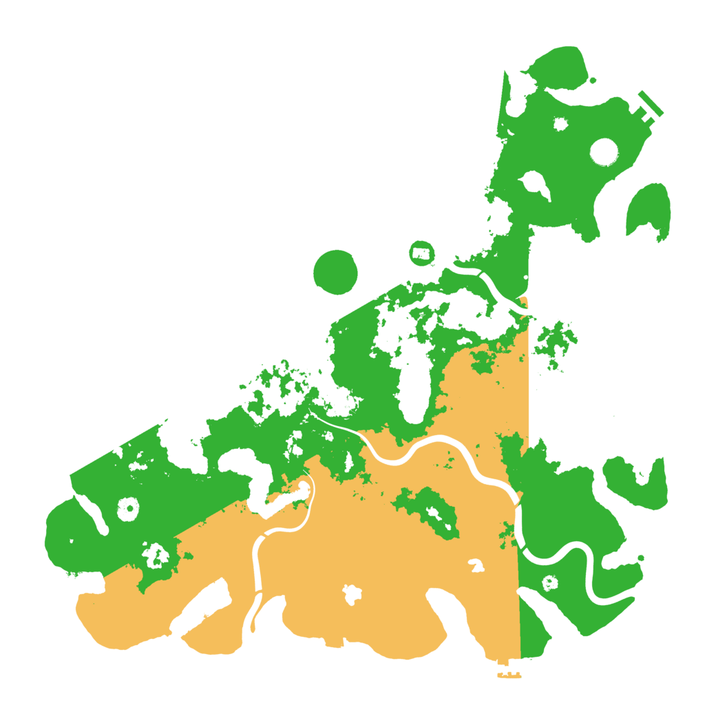 Biome Rust Map: Procedural Map, Size: 4500, Seed: 1596995877