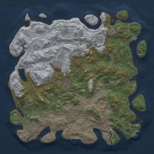 Thumbnail Rust Map: Procedural Map, Size: 4500, Seed: 1596995877, 19 Monuments